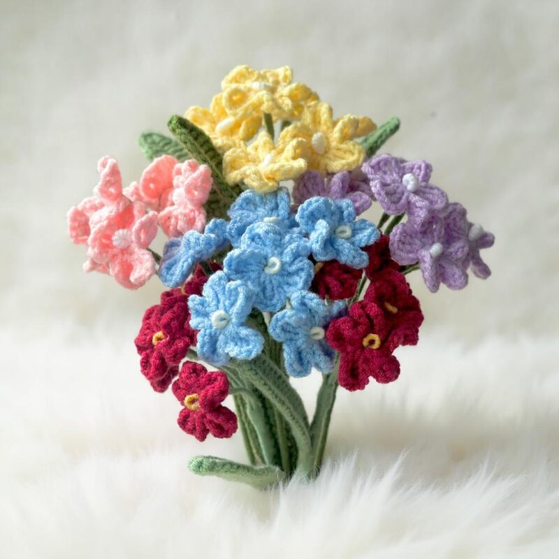 Forget-Me-Not Flower Amigurumi Crochet Pattern - Charming DIY Flower Decor - Instant Download PDF - Image 3