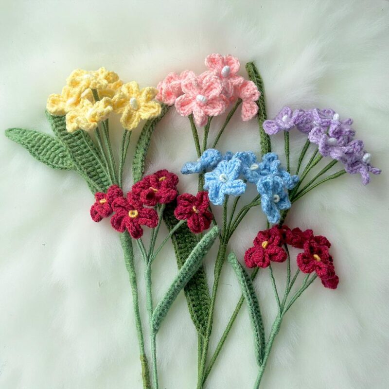 Forget-Me-Not Flower Amigurumi Crochet Pattern - Charming DIY Flower Decor - Instant Download PDF - Image 4