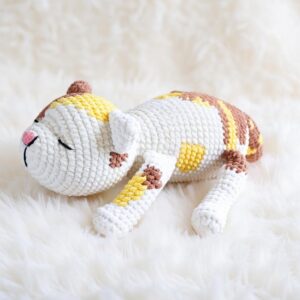 NapNap Kitten Amigurumi Crochet Pattern - Adorable DIY Stuffed Animal Toy - Instant Download PDF