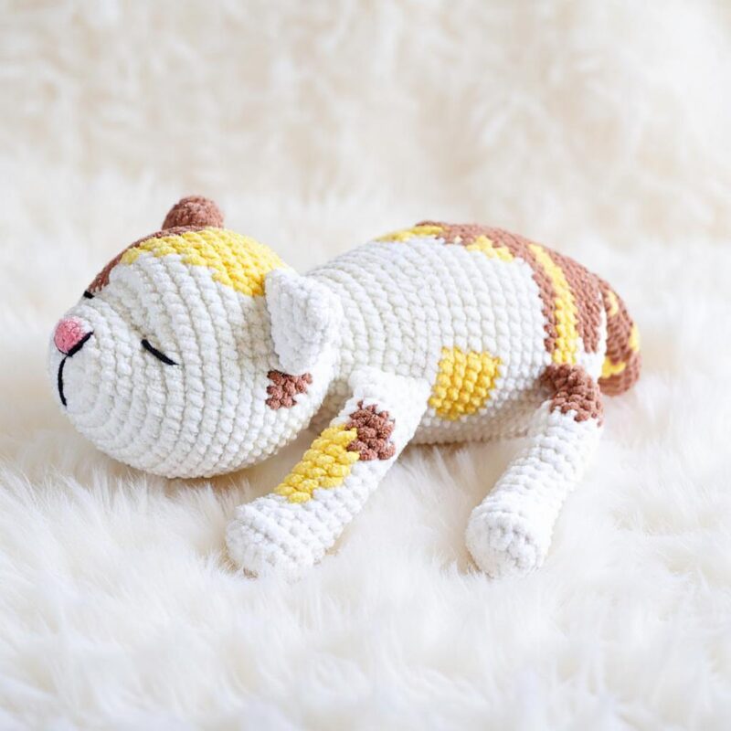 NapNap Kitten Amigurumi Crochet Pattern - Adorable DIY Stuffed Animal Toy - Instant Download PDF