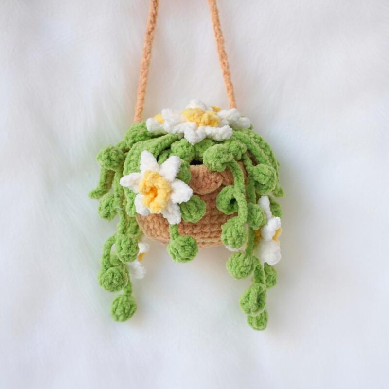 Narcissus Flower Basket Amigurumi Crochet Pattern - Charming DIY Handmade Decor - Instant Download PDF - Image 3