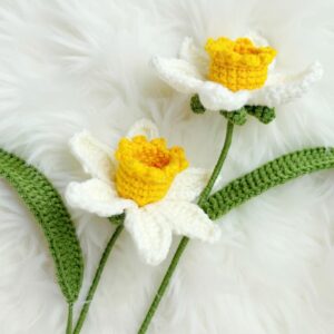 Narcissus Flower Amigurumi Crochet Pattern - Beautiful DIY Flower Decor - Instant Download PDF