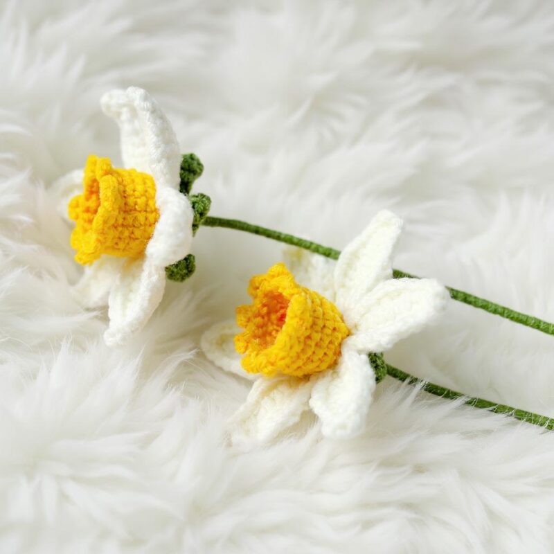 Narcissus Flower Amigurumi Crochet Pattern - Beautiful DIY Flower Decor - Instant Download PDF - Image 3