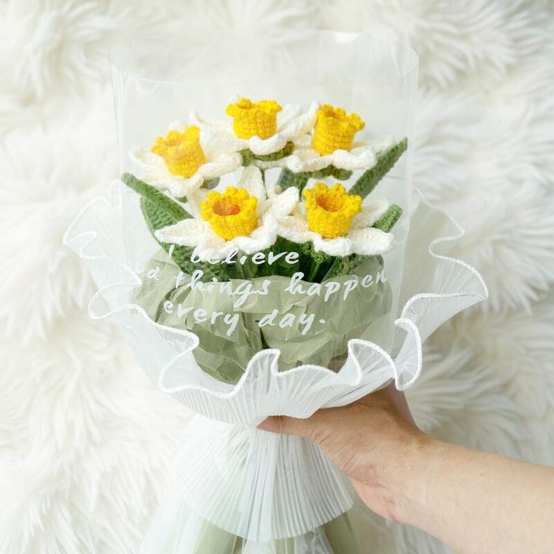 Narcissus Flower Amigurumi Crochet Pattern - Beautiful DIY Flower Decor - Instant Download PDF - Image 6