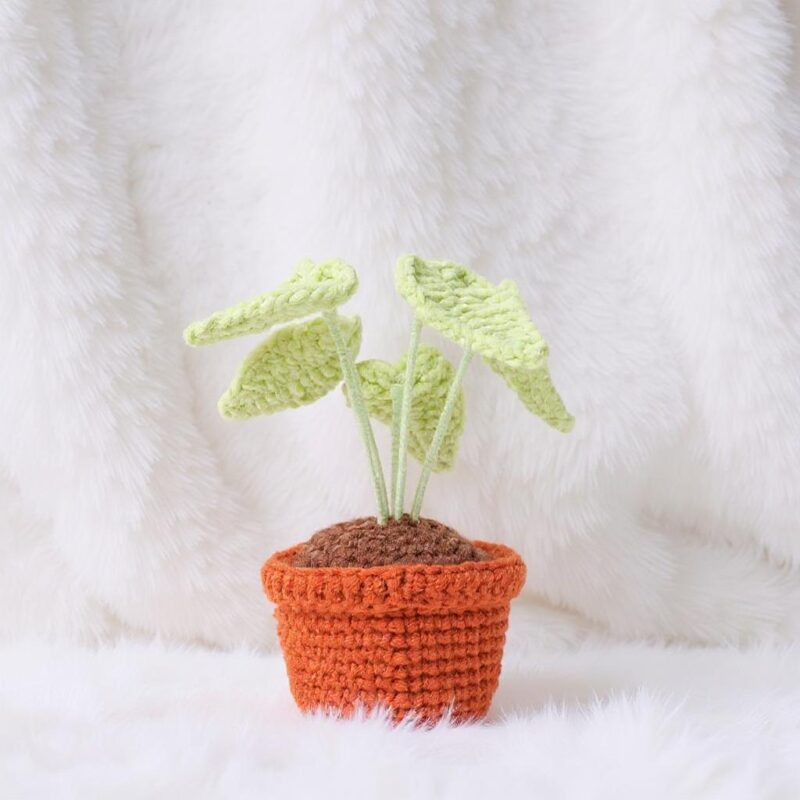 Neon Pothos Pot Amigurumi Crochet Pattern - Cute DIY Potted Plant Decor - Instant Download PDF - Image 2