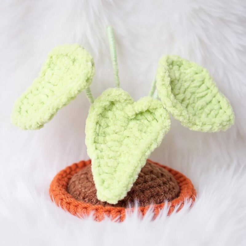 Neon Pothos Pot Amigurumi Crochet Pattern - Cute DIY Potted Plant Decor - Instant Download PDF - Image 5