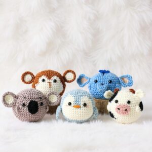 Cute Animals Amigurumi Crochet Patterns Bundle - Easy No-Sew - DIY Stuffed Toys - Instant Download PDF