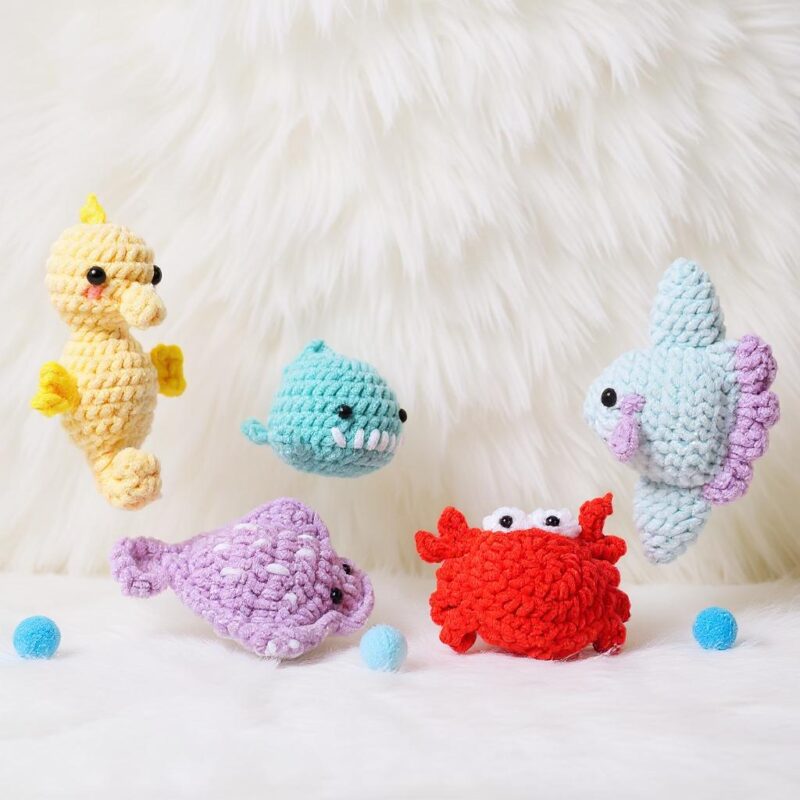 Ocean Babies Amigurumi Crochet Pattern Bundle - Adorable DIY Stuffed Sea Animals - Instant Download PDF