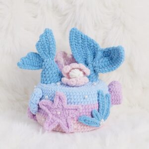 Ocean Cake Amigurumi Crochet Pattern - Adorable DIY Play Food - Instant Download PDF