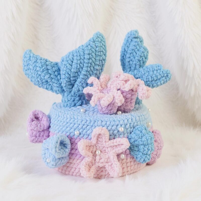 Ocean Cake Amigurumi Crochet Pattern - Adorable DIY Play Food - Instant Download PDF - Image 2