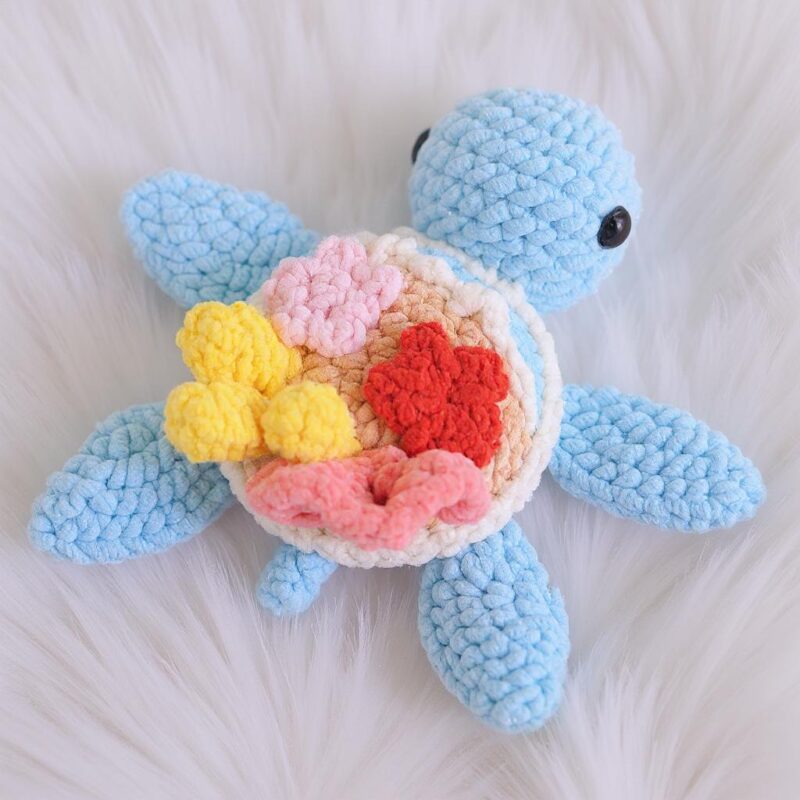 Ocean Turtle Amigurumi Crochet Pattern - Adorable DIY Stuffed Animal Toy - Instant Download PDF - Image 3