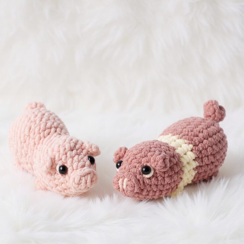 Pig Amigurumi Crochet Pattern Bundle - Adorable DIY Stuffed Animal Toy - Instant Download PDF - Image 4