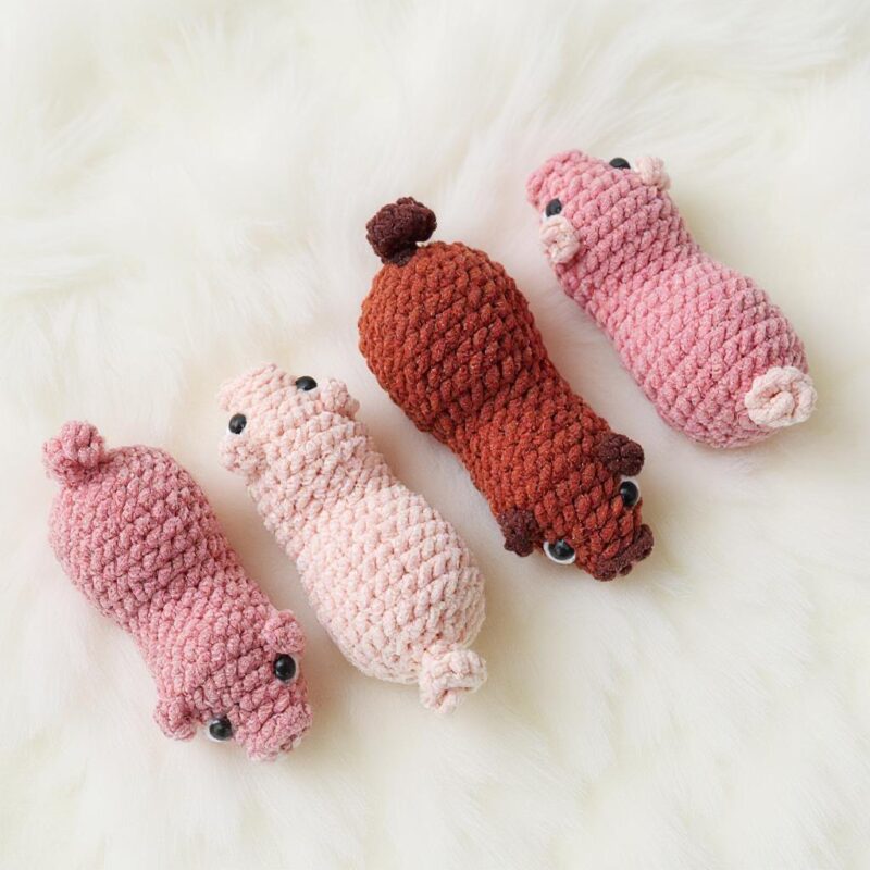 Pig Amigurumi Crochet Pattern Bundle - Adorable DIY Stuffed Animal Toy - Instant Download PDF - Image 5