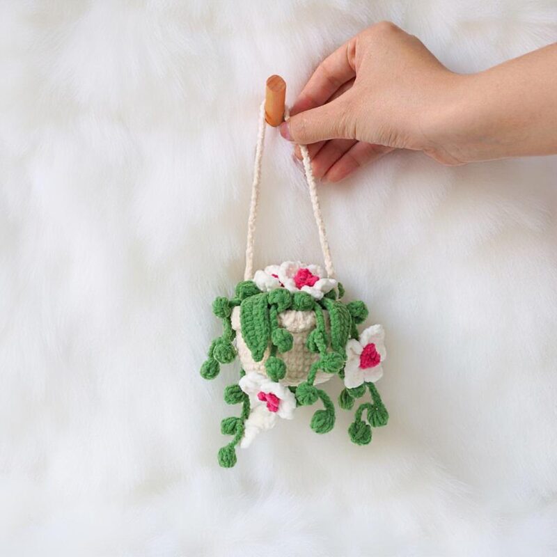 Orchid Basket Amigurumi Crochet Pattern - Beautiful DIY Potted Plant Decor - Instant Download PDF - Image 2