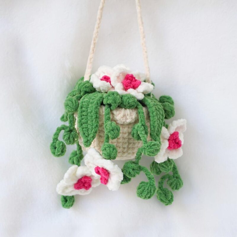 Orchid Basket Amigurumi Crochet Pattern - Beautiful DIY Potted Plant Decor - Instant Download PDF - Image 4