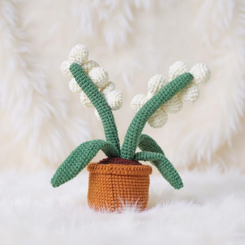 Orchid Blossom Amigurumi Crochet Pattern - Elegant DIY Potted Plant - Instant Download PDF - Image 5