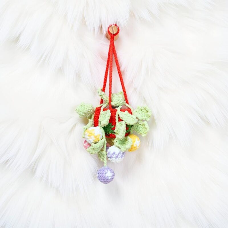 Ornament Ball Basket Amigurumi Crochet Pattern - Festive DIY Holiday Decor - Instant Download PDF - Image 2