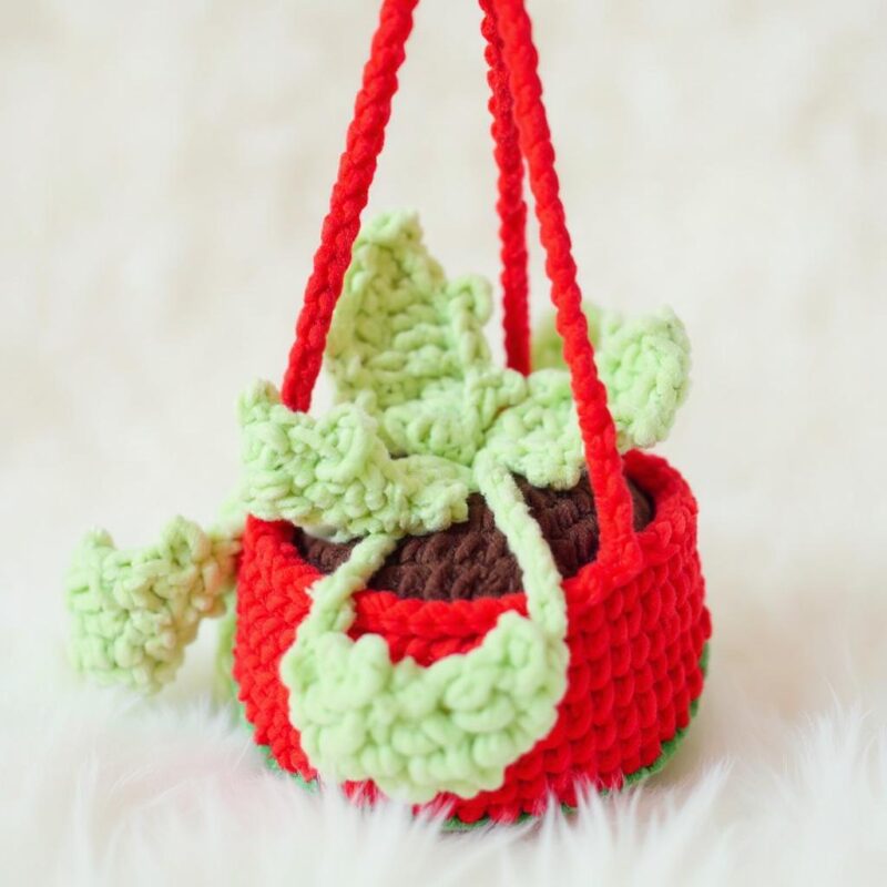 Ornament Ball Basket Amigurumi Crochet Pattern - Festive DIY Holiday Decor - Instant Download PDF - Image 5