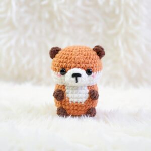 Otter Amigurumi Crochet Pattern - Low-Sew - DIY Stuffed Animal Toy - Instant Download PDF