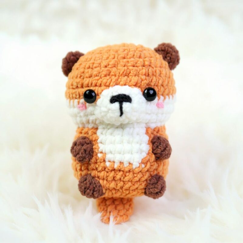 Otter Amigurumi Crochet Pattern - Low-Sew - DIY Stuffed Animal Toy - Instant Download PDF - Image 4
