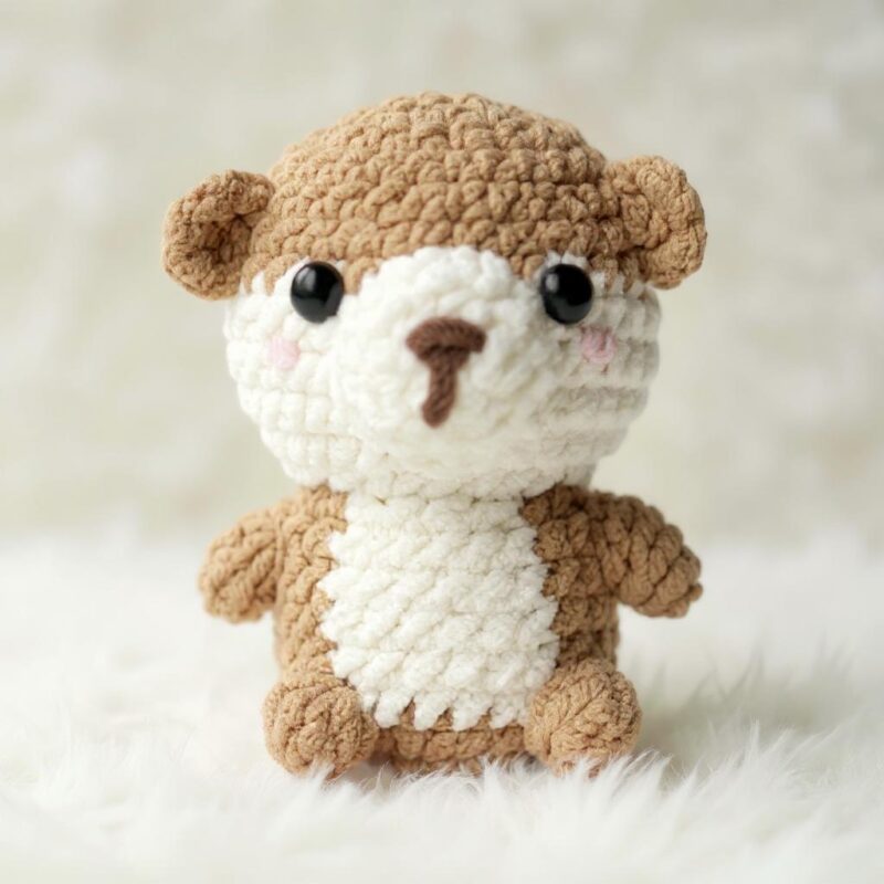 Otter Amigurumi Crochet Pattern - No-Sew - DIY Stuffed Animal Toy - Instant Download PDF