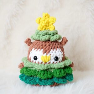 Christmas Owl Amigurumi Crochet Pattern - Festive DIY Christmas Tree Ornament - Instant Download PDF