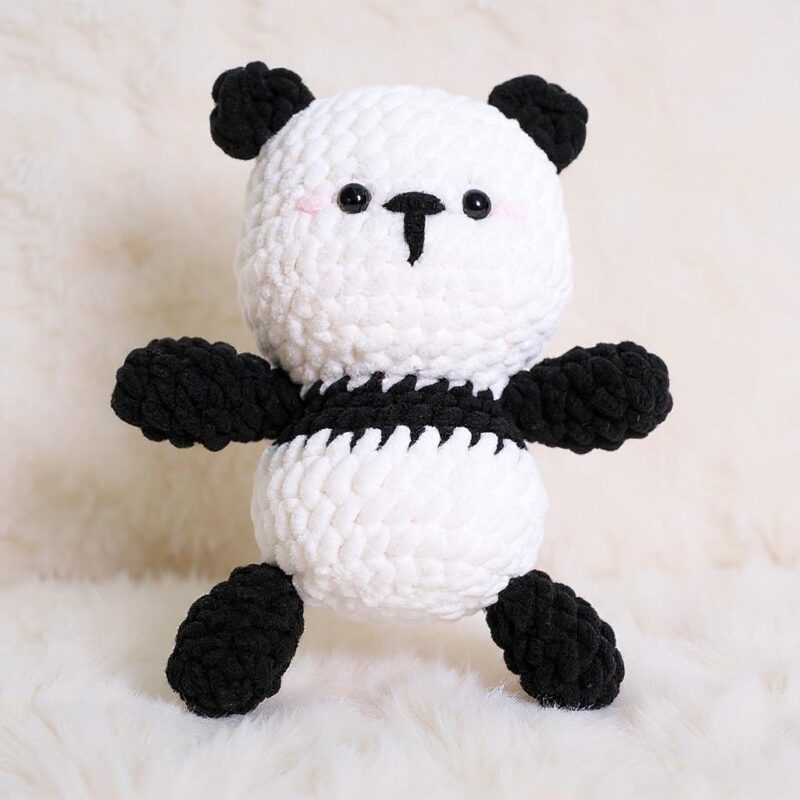 Panda Amigurumi Crochet Pattern - Adorable DIY Stuffed Animal Toy - Instant Download PDF
