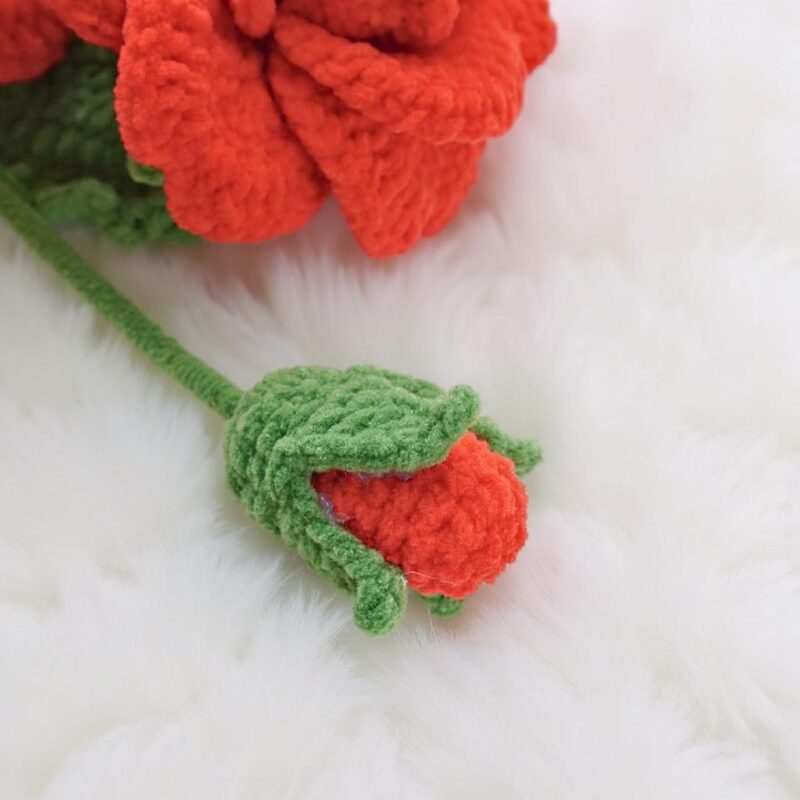 Red Roses Amigurumi Crochet Pattern - Romantic DIY Flower Bouquet - Instant Download PDF - Image 4