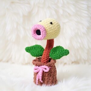 Pea Blaster Amigurumi Crochet Pattern - Adorable DIY Stuffed Plant Toy - Instant Download PDF