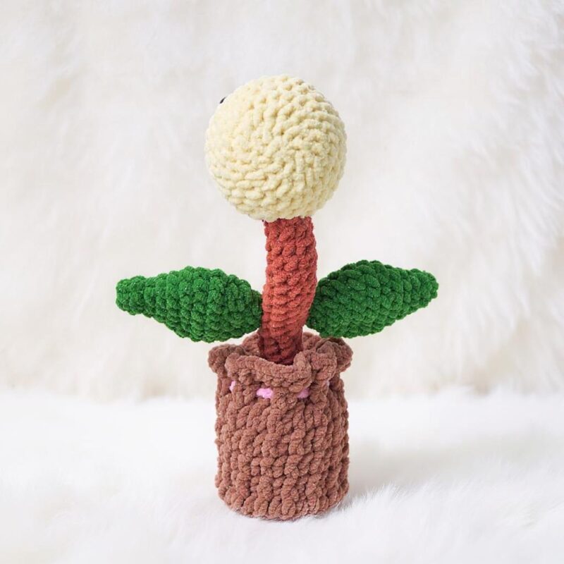 Pea Blaster Amigurumi Crochet Pattern - Adorable DIY Stuffed Plant Toy - Instant Download PDF - Image 5