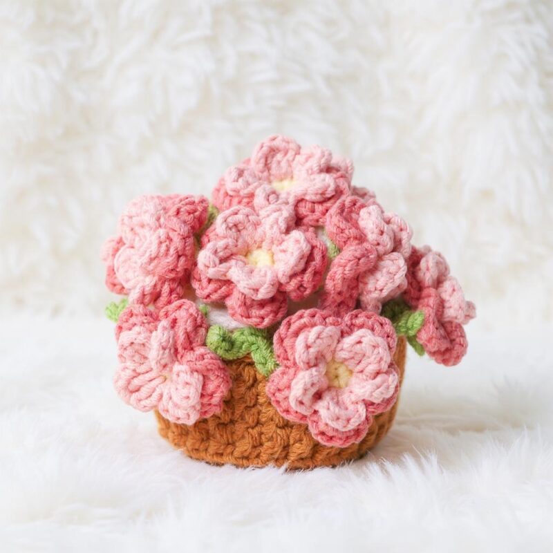 Peach Blossom Coaster Amigurumi Crochet Pattern - Cute DIY Flower Decor - Instant Download PDF - Image 5