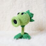 Peashooter Plant Amigurumi Crochet Pattern - Fun DIY Stuffed Plant Toy - Instant Download PDF