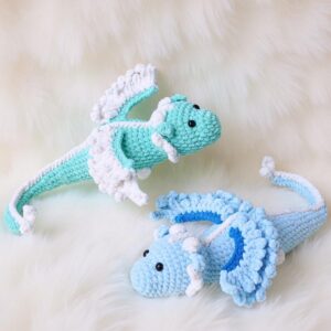 Phoenix Dragon Amigurumi Crochet Pattern - Majestic DIY Stuffed Animal Toy - Instant Download PDF