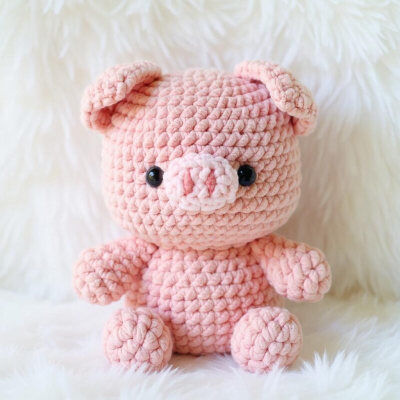 Pig Amigurumi Crochet Pattern - Adorable DIY Stuffed Animal Toy - Instant Download PDF - Image 3
