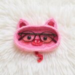 Pig Eyeglasses Holder Amigurumi Crochet Pattern - Adorable DIY Stuffed Animal Toy - Instant Download PDF