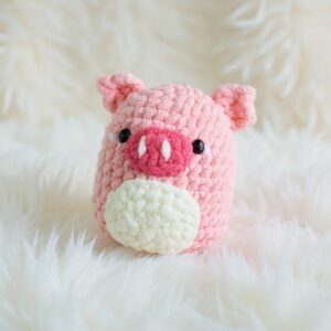 Piggy Marshmallow Amigurumi Crochet Pattern - Adorable DIY Stuffed Animal Toy - Instant Download PDF