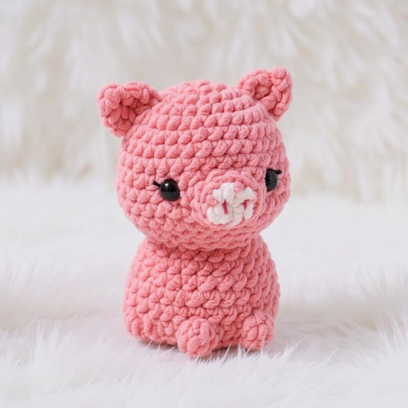 Piggy Amigurumi Crochet Pattern - No-Sew DIY Stuffed Animal Toy - Instant Download PDF