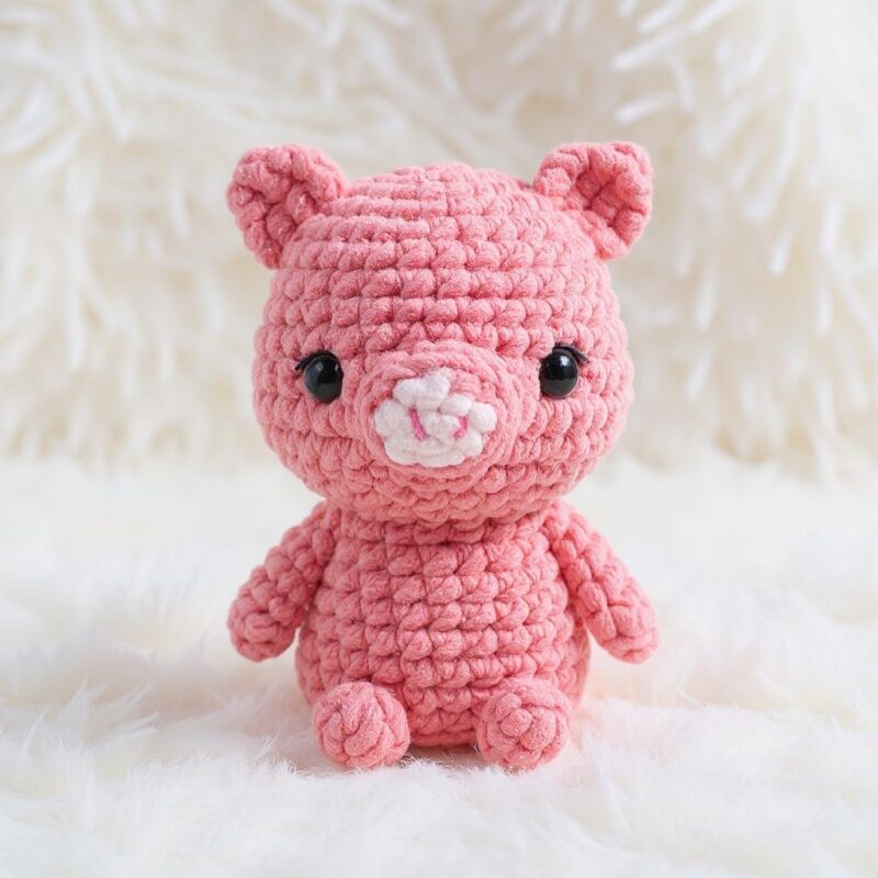 Piggy Amigurumi Crochet Pattern - No-Sew DIY Stuffed Animal Toy - Instant Download PDF - Image 2