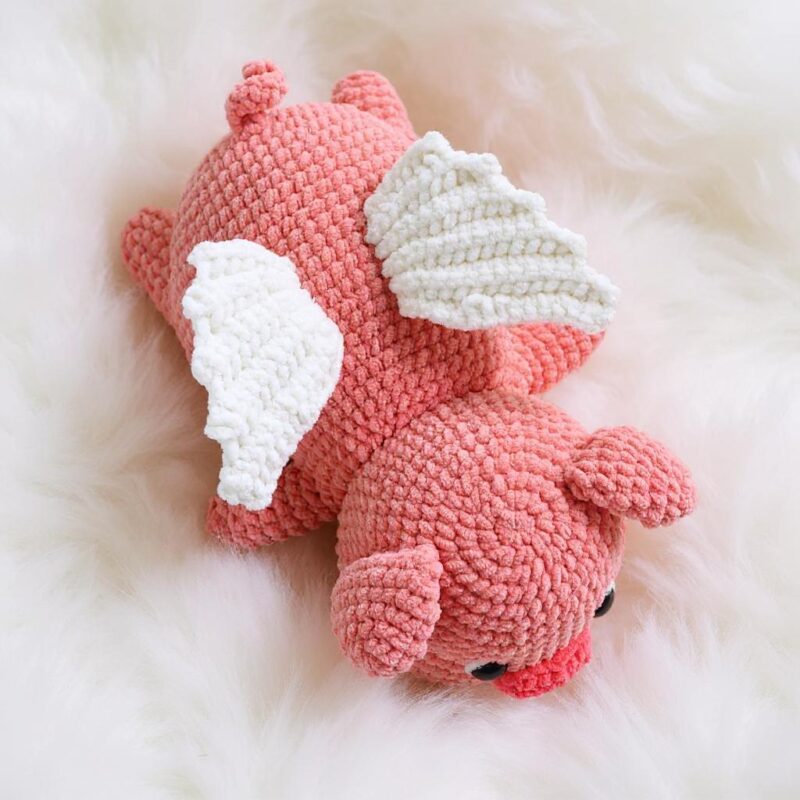 Winged Pig Amigurumi Crochet Pattern - Adorable DIY Stuffed Animal Toy - Instant Download PDF - Image 3
