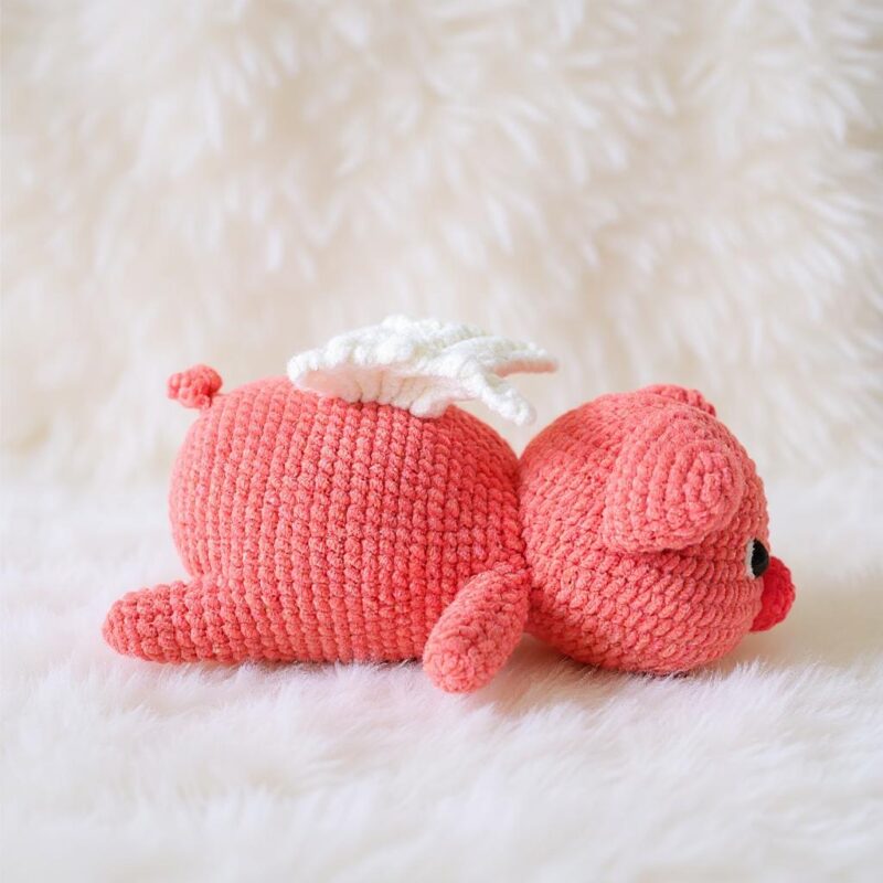 Winged Pig Amigurumi Crochet Pattern - Adorable DIY Stuffed Animal Toy - Instant Download PDF - Image 4