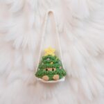 Swinging Pine Tree Amigurumi Crochet Pattern - Adorable DIY Car Hanging Charm - Instant Download PDF