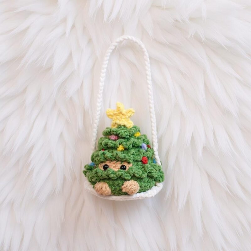 Swinging Pine Tree Amigurumi Crochet Pattern - Adorable DIY Car Hanging Charm - Instant Download PDF - Image 4