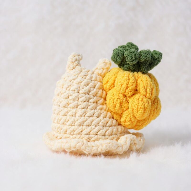 Pineapple Snail Amigurumi Crochet Pattern - No-Sew - DIY Stuffed Animal Toy - Instant Download PDF - Image 3