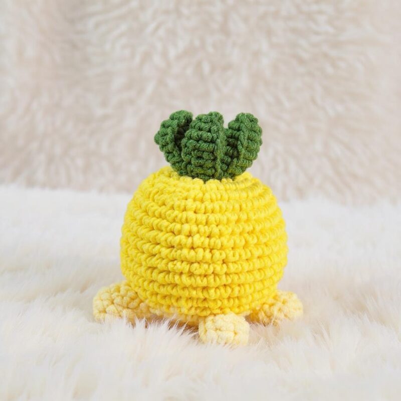 Pineapple Turtle Amigurumi Crochet Pattern - No-Sew - DIY Stuffed Animal Toy - Instant Download PDF - Image 4