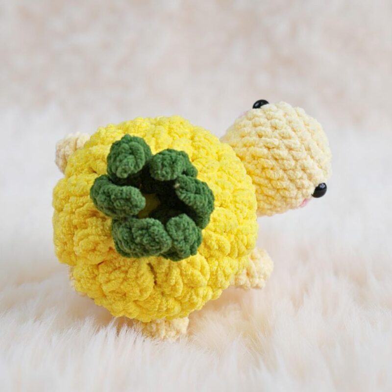 Pineapple Turtle Amigurumi Crochet Pattern - No-Sew - DIY Stuffed Animal Toy - Instant Download PDF - Image 6