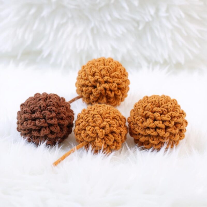 Pinecone Amigurumi Crochet Pattern - Cozy DIY Woodland Decor - Instant Download PDF - Image 3