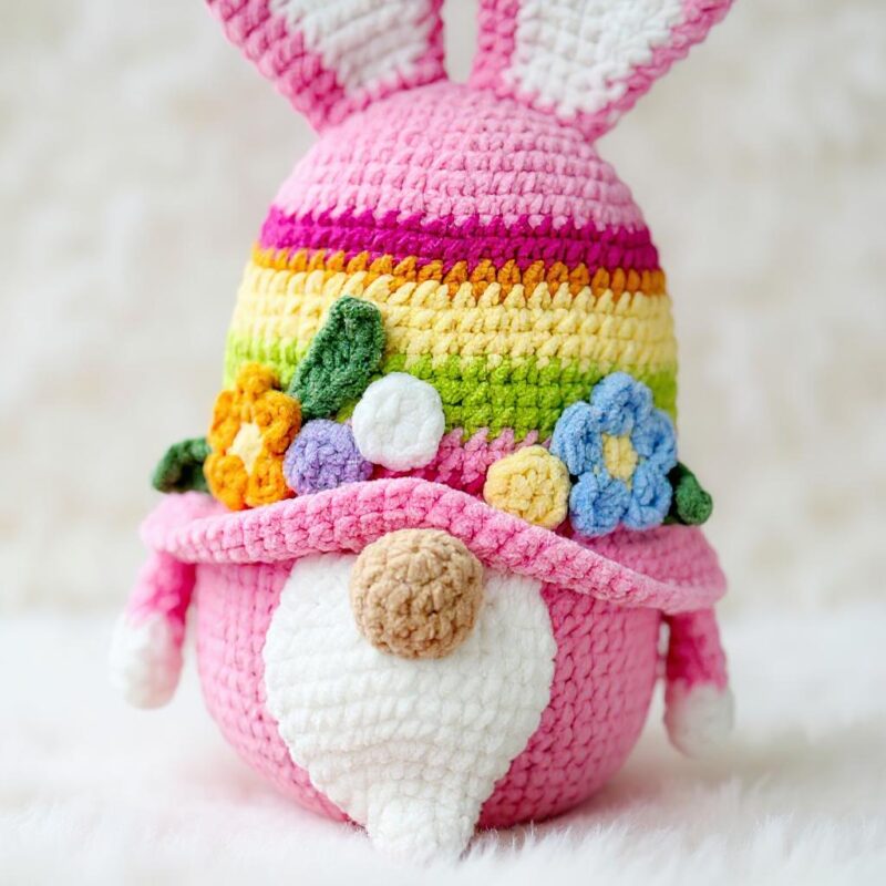 Easter Gnome with Bunny Amigurumi Crochet Pattern - Adorable DIY Stuffed Toy - Instant Download PDF - Image 3