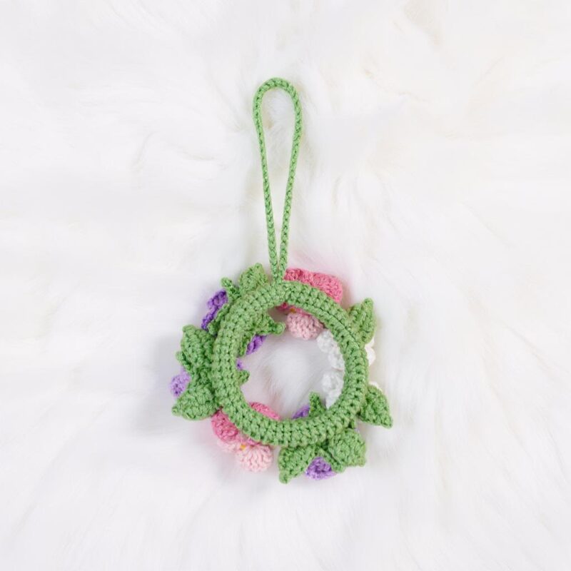 Pink Wreath Amigurumi Crochet Pattern - Charming DIY Handmade Home Decor - Instant Download PDF - Image 4