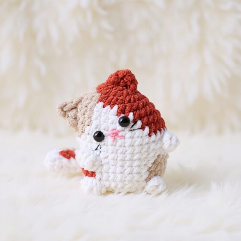 Pippin the Caramel Latte Cat Amigurumi Crochet Pattern - Adorable DIY Stuffed Animal Toy - Instant Download PDF