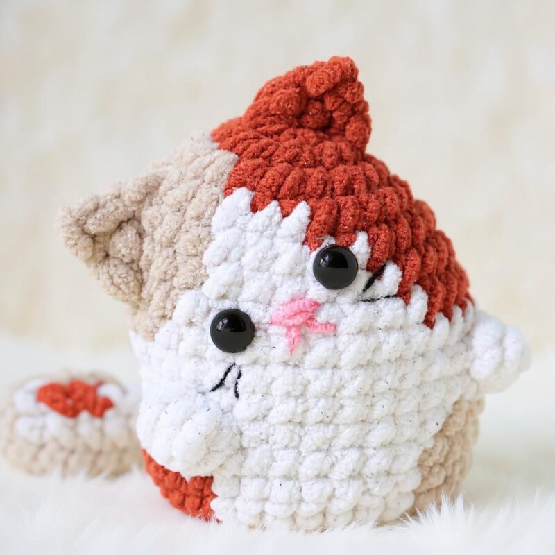 Pippin the Caramel Latte Cat Amigurumi Crochet Pattern - Adorable DIY Stuffed Animal Toy - Instant Download PDF - Image 3